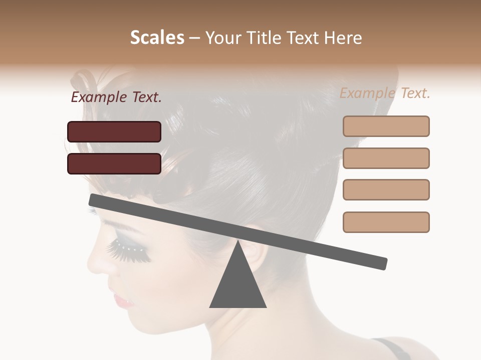 Portrait Hair Gorgeous PowerPoint Template