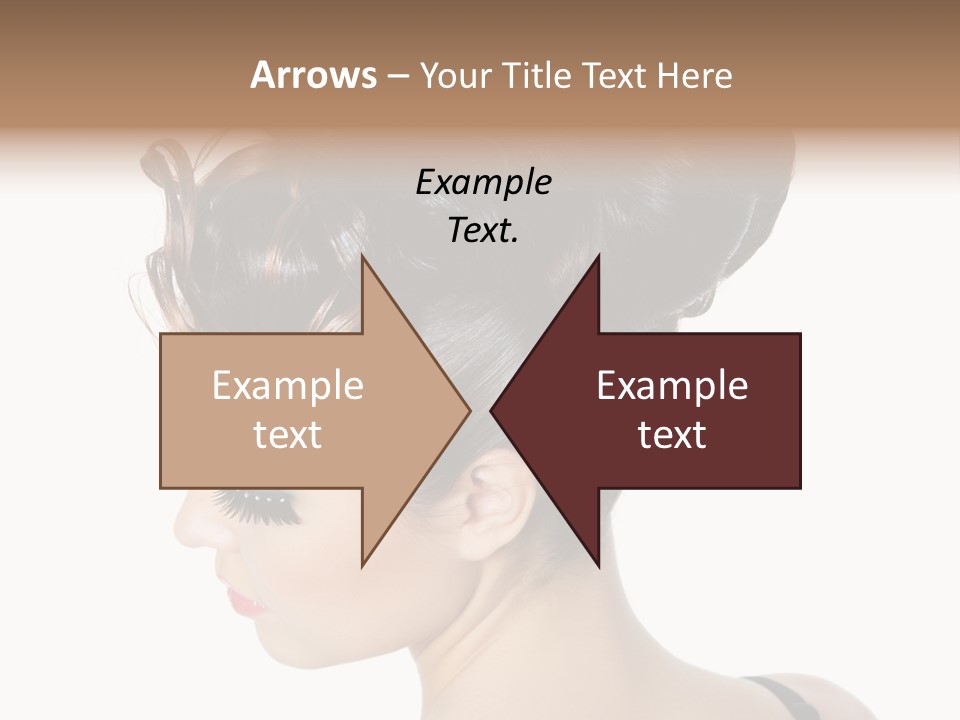 Portrait Hair Gorgeous PowerPoint Template