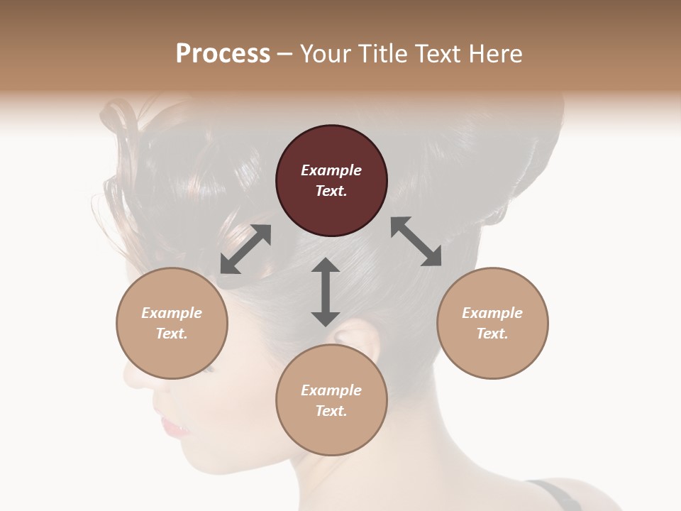 Portrait Hair Gorgeous PowerPoint Template