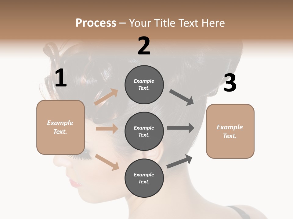 Portrait Hair Gorgeous PowerPoint Template