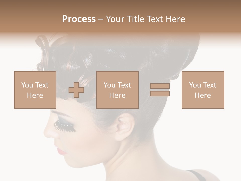 Portrait Hair Gorgeous PowerPoint Template
