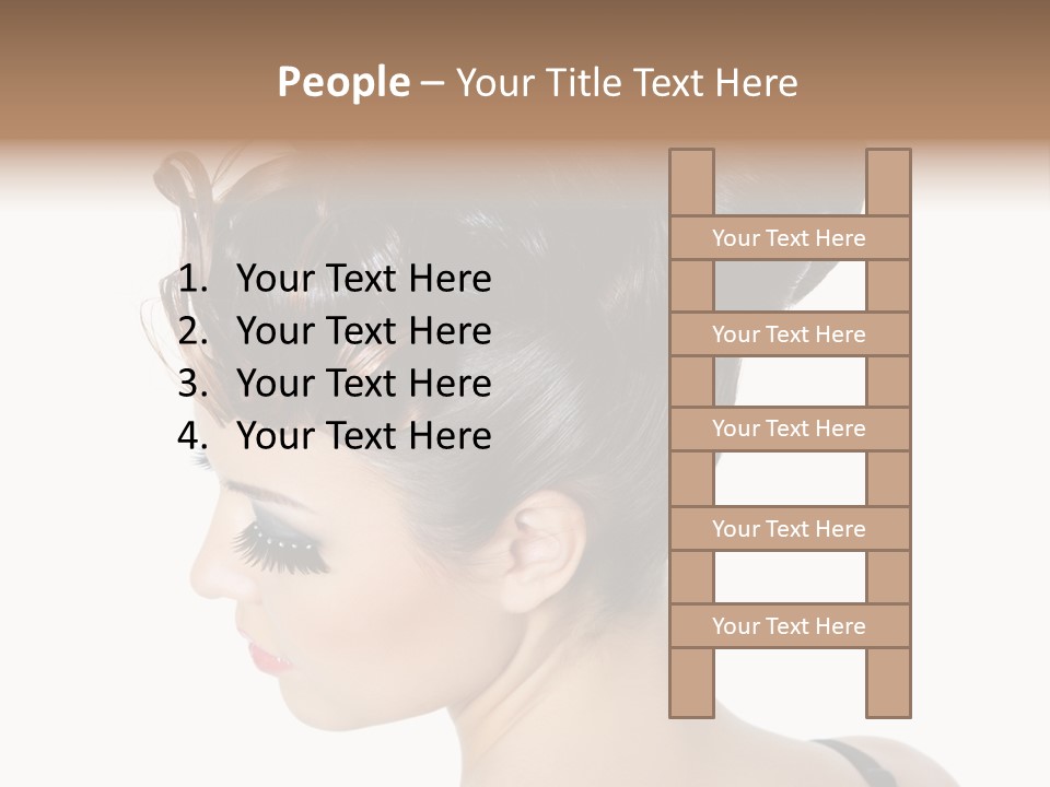 Portrait Hair Gorgeous PowerPoint Template