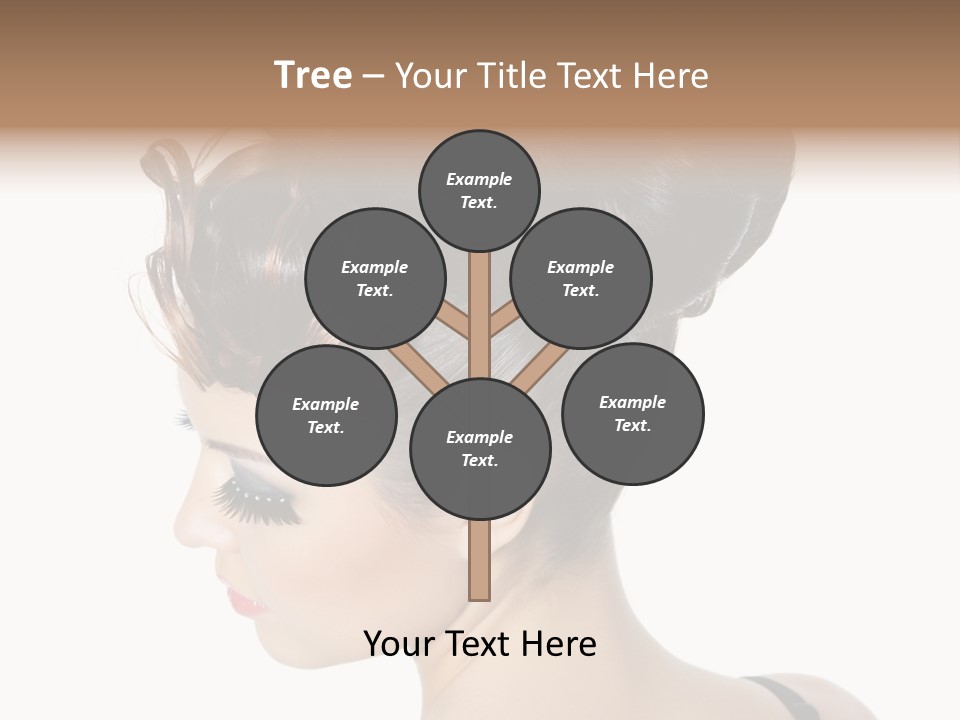 Portrait Hair Gorgeous PowerPoint Template