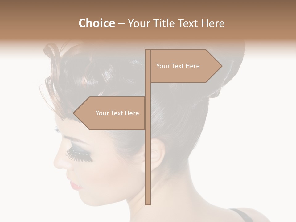 Portrait Hair Gorgeous PowerPoint Template
