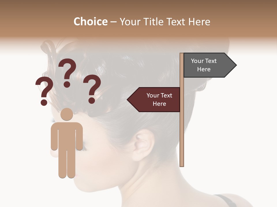 Portrait Hair Gorgeous PowerPoint Template