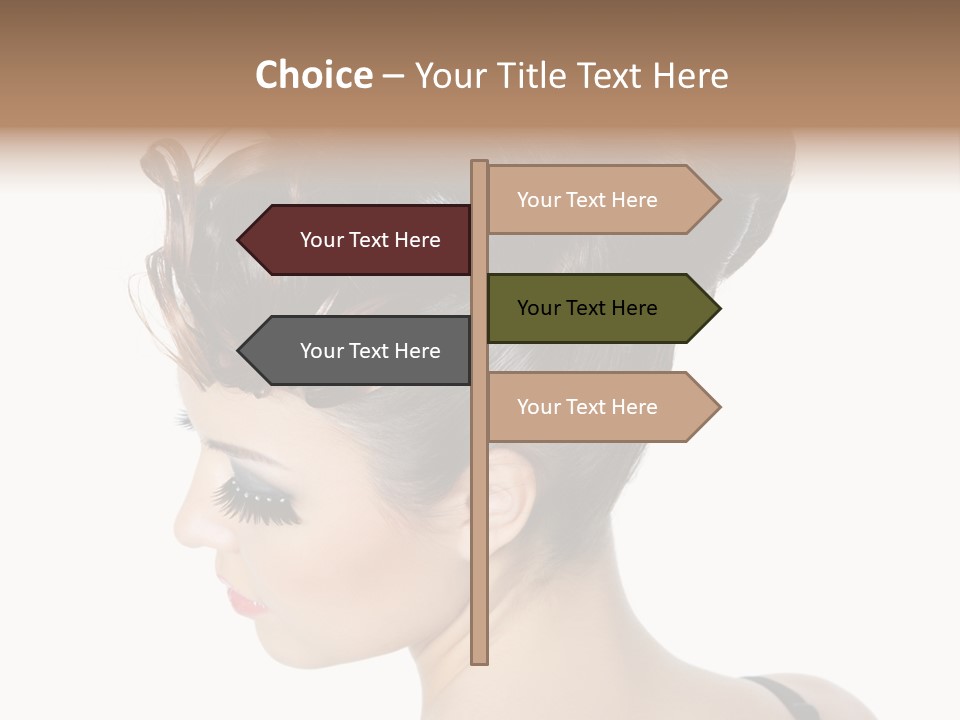 Portrait Hair Gorgeous PowerPoint Template