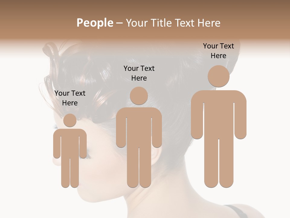 Portrait Hair Gorgeous PowerPoint Template