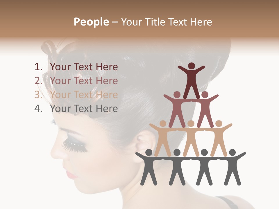 Portrait Hair Gorgeous PowerPoint Template