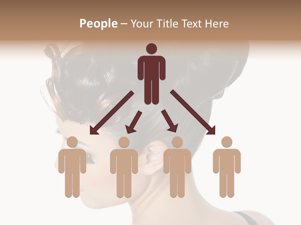 Portrait Hair Gorgeous PowerPoint Template