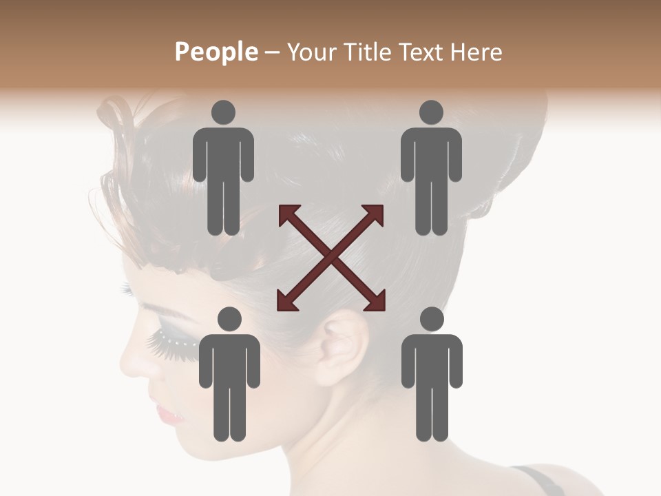 Portrait Hair Gorgeous PowerPoint Template