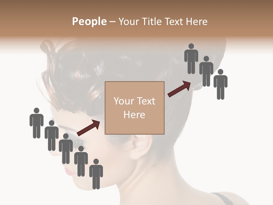 Portrait Hair Gorgeous PowerPoint Template