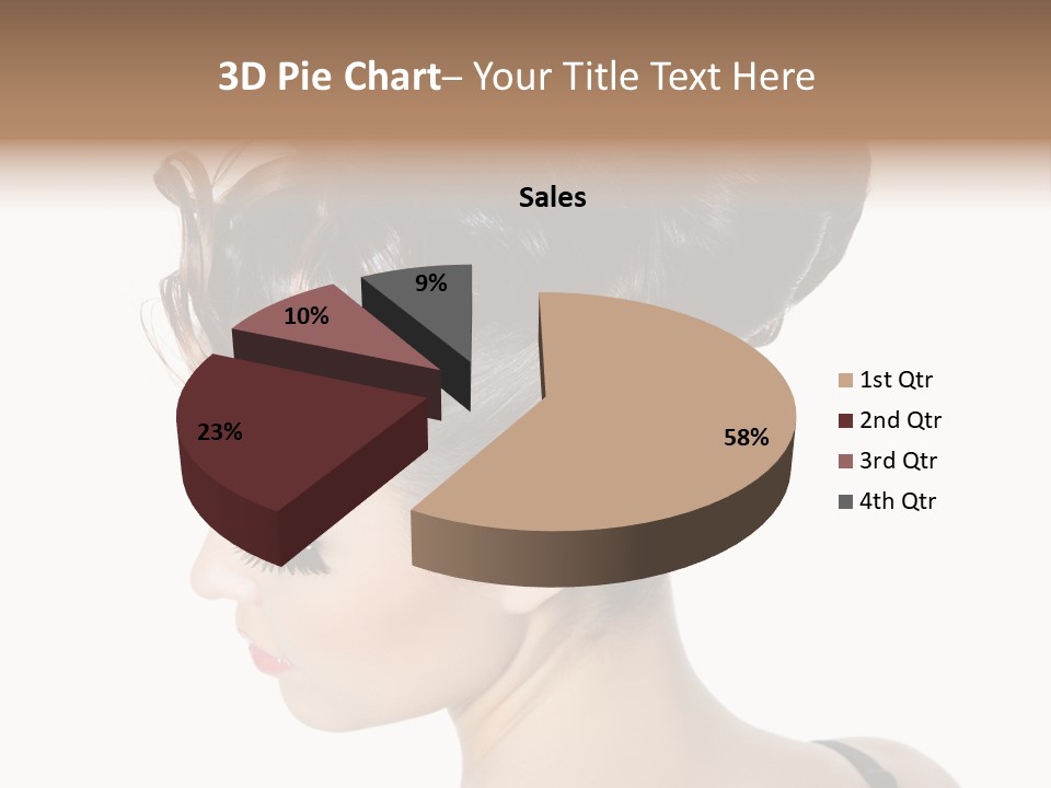 Portrait Hair Gorgeous PowerPoint Template