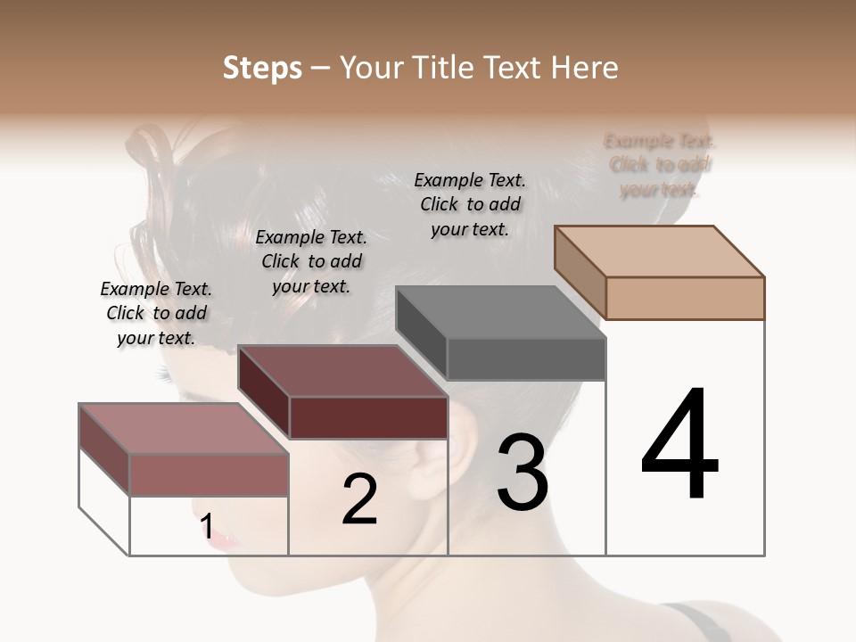 Portrait Hair Gorgeous PowerPoint Template