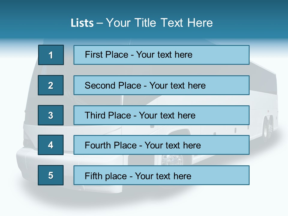 Delivery Coach Glass PowerPoint Template