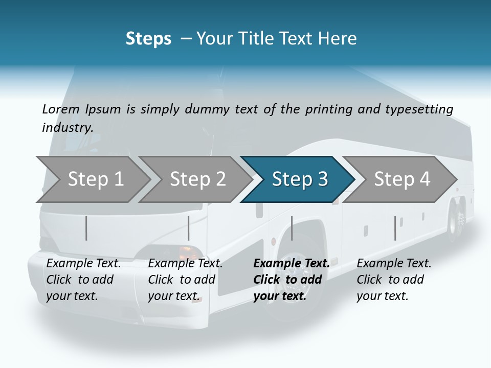 Delivery Coach Glass PowerPoint Template