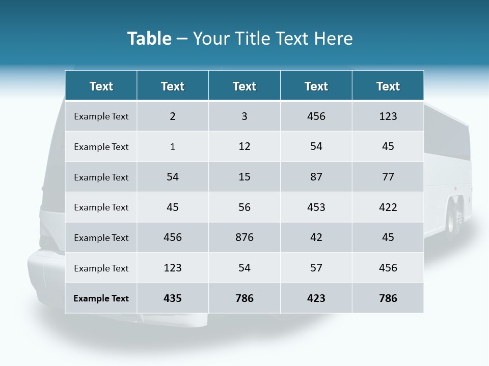 Delivery Coach Glass PowerPoint Template