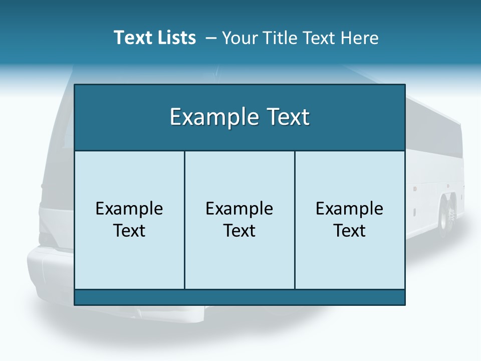 Delivery Coach Glass PowerPoint Template