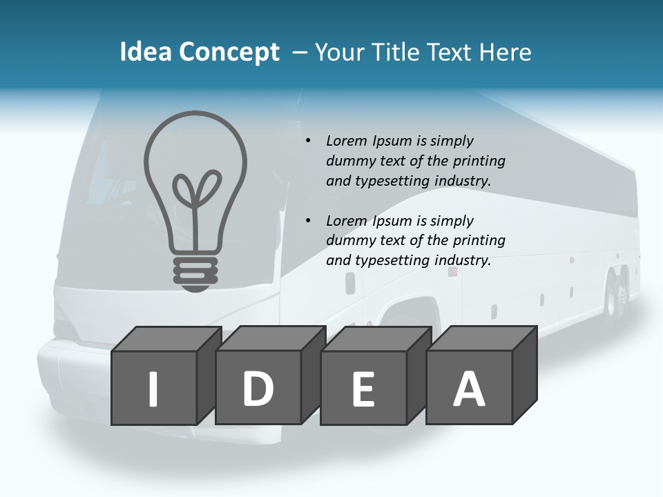 Delivery Coach Glass PowerPoint Template
