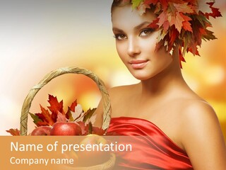 Hairstyling Apple Health PowerPoint Template