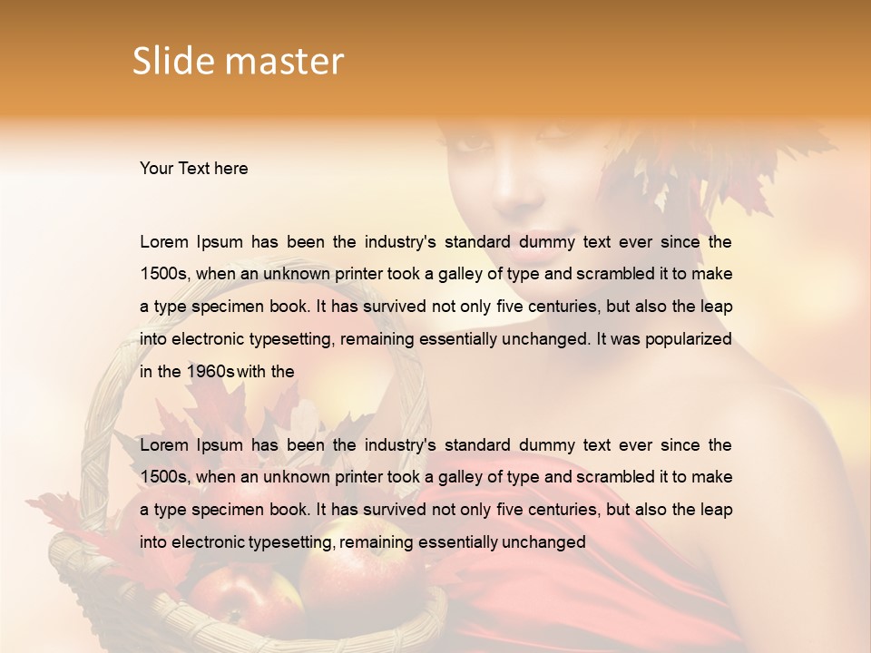 Hairstyling Apple Health PowerPoint Template