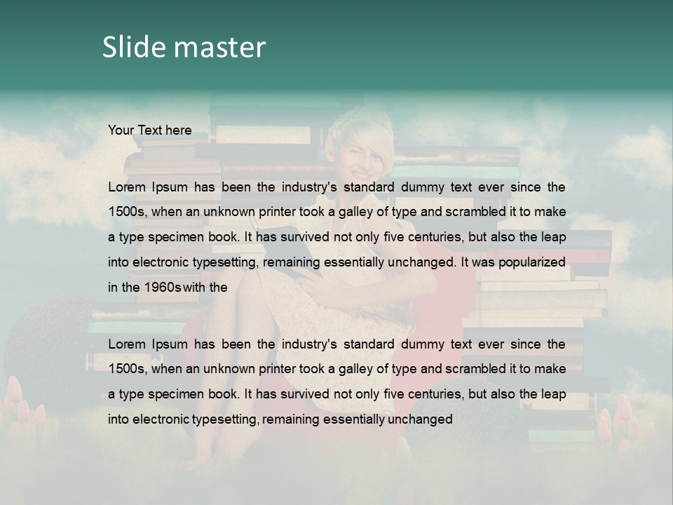 Picture Garden Spring PowerPoint Template