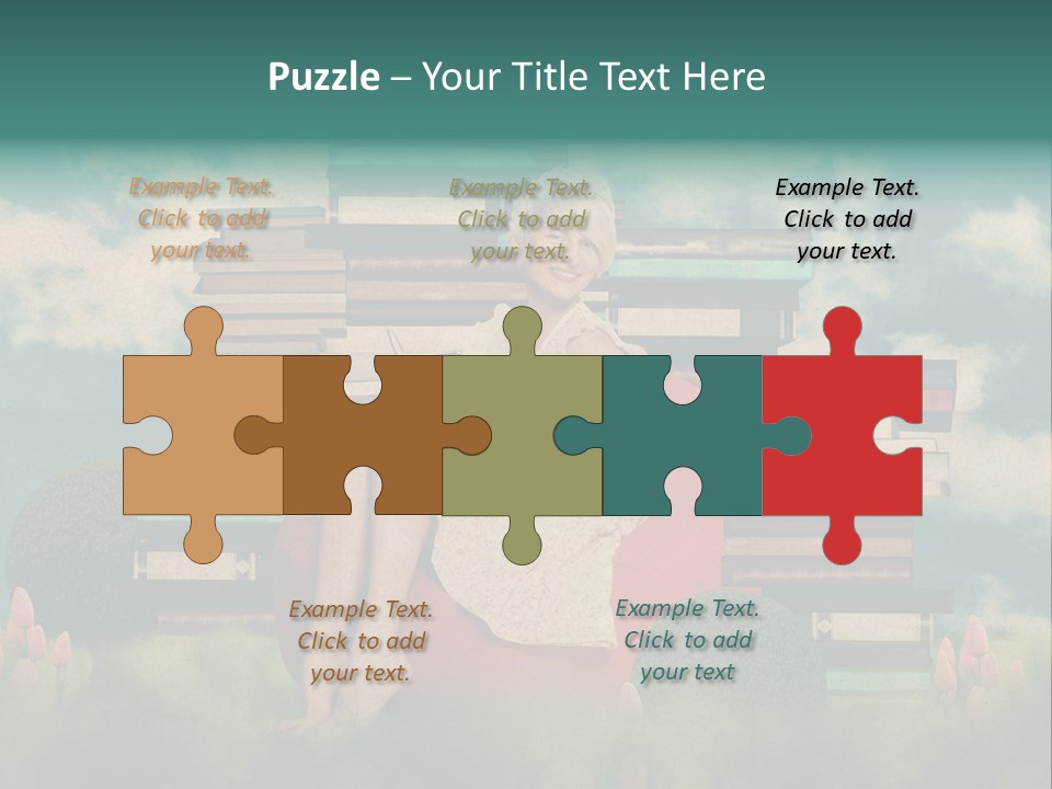 Picture Garden Spring PowerPoint Template