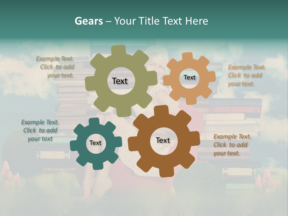 Picture Garden Spring PowerPoint Template