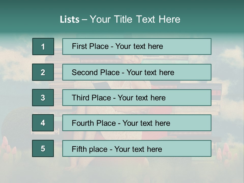 Picture Garden Spring PowerPoint Template