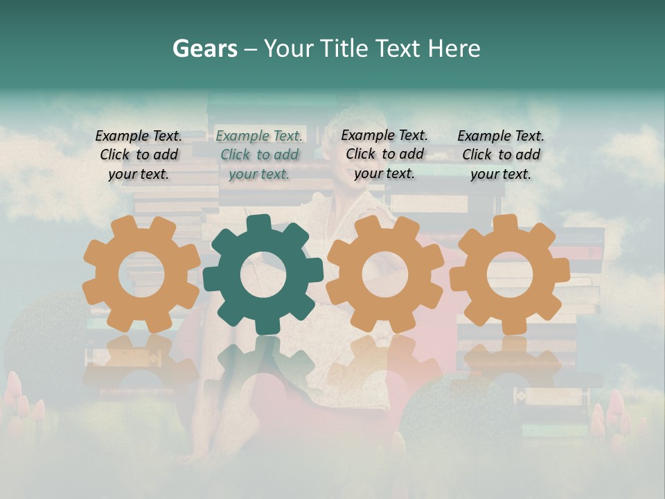 Picture Garden Spring PowerPoint Template