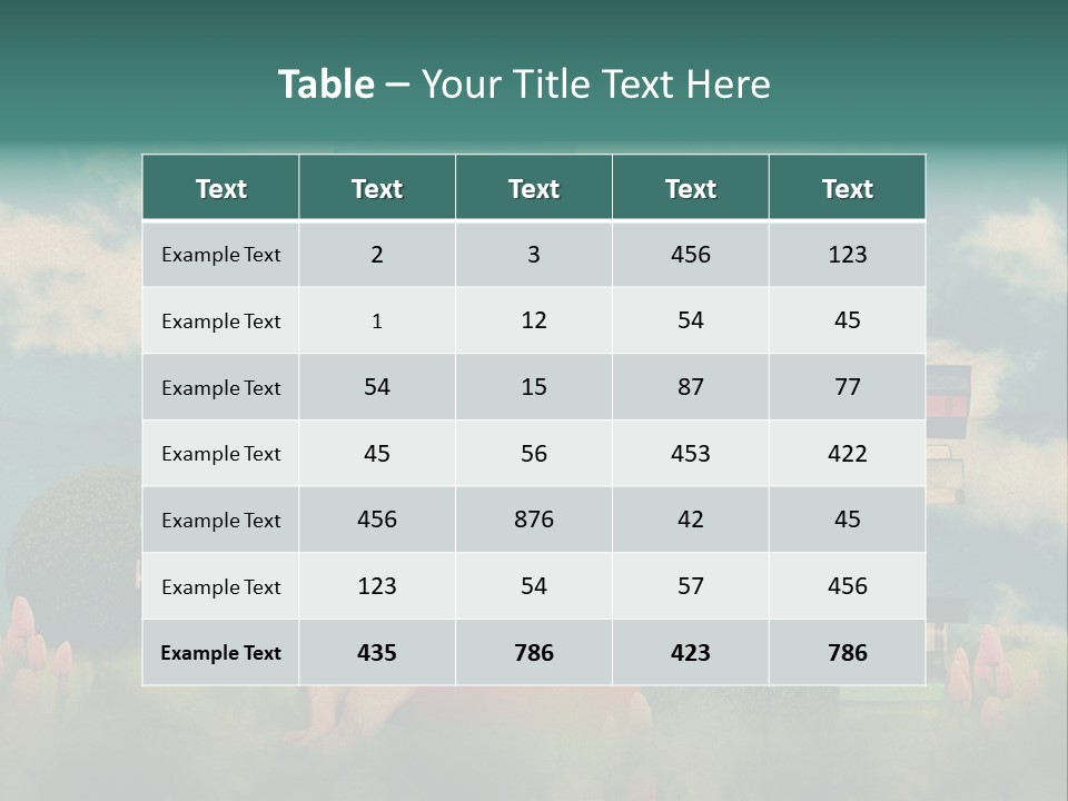 Picture Garden Spring PowerPoint Template