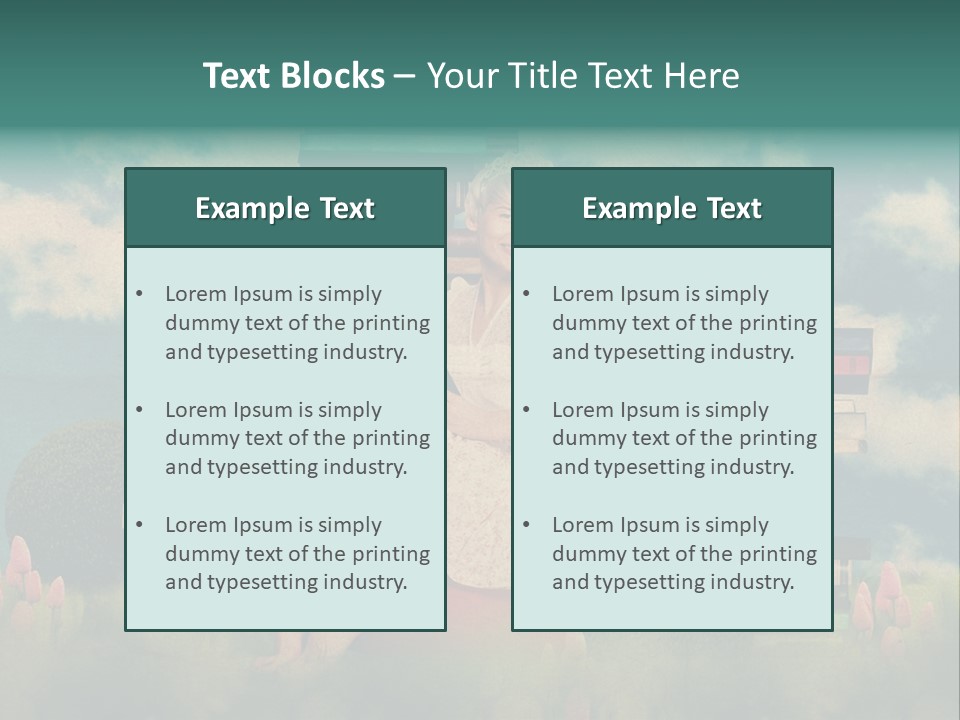 Picture Garden Spring PowerPoint Template