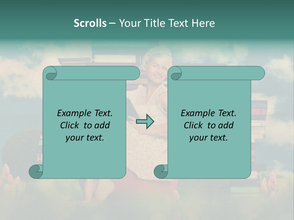 Picture Garden Spring PowerPoint Template