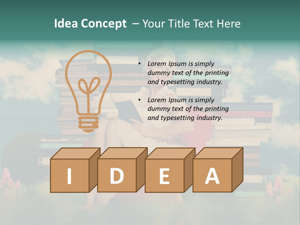 Picture Garden Spring PowerPoint Template