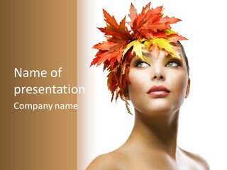 Luxury Beauty Autumnal PowerPoint Template