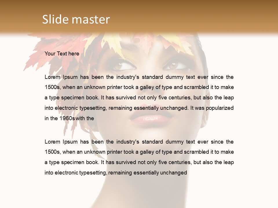 Luxury Beauty Autumnal PowerPoint Template