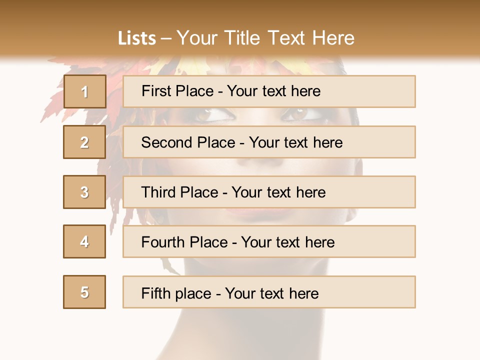 Luxury Beauty Autumnal PowerPoint Template