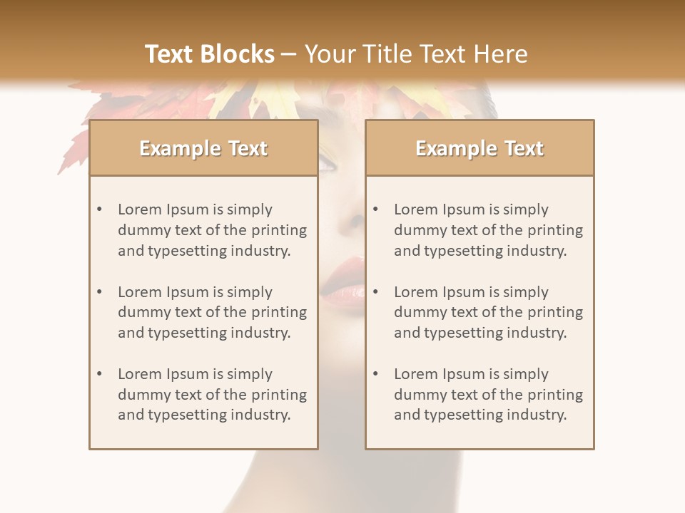 Luxury Beauty Autumnal PowerPoint Template