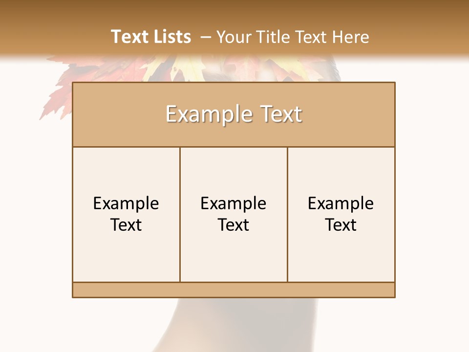 Luxury Beauty Autumnal PowerPoint Template
