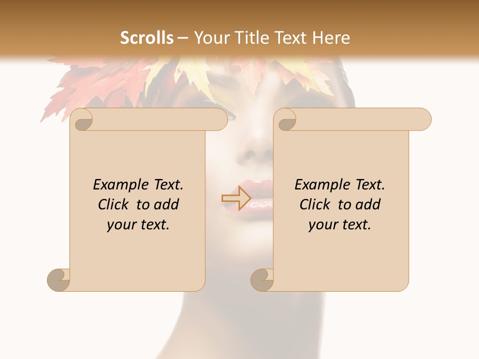 Luxury Beauty Autumnal PowerPoint Template