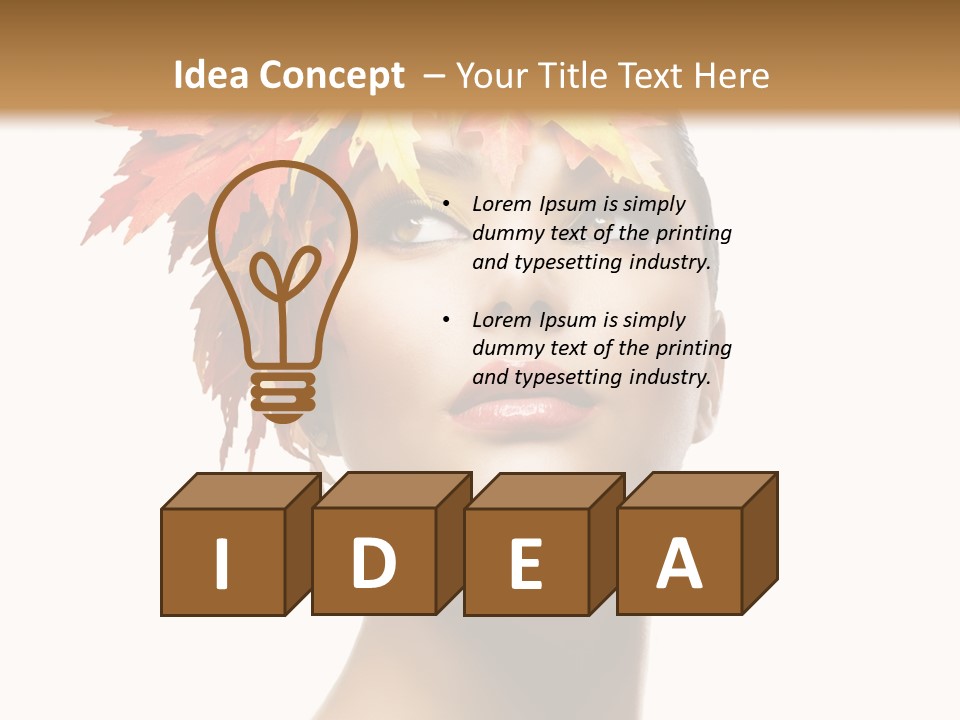 Luxury Beauty Autumnal PowerPoint Template