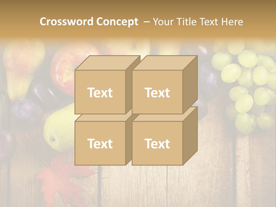 Dieting Orchard Autumn PowerPoint Template