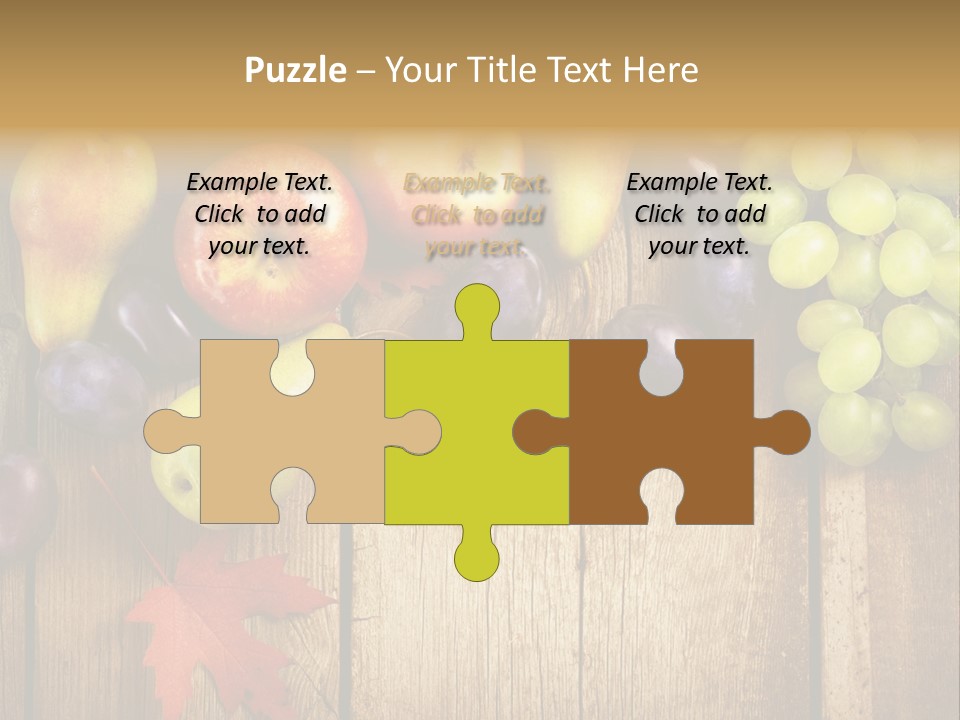 Dieting Orchard Autumn PowerPoint Template