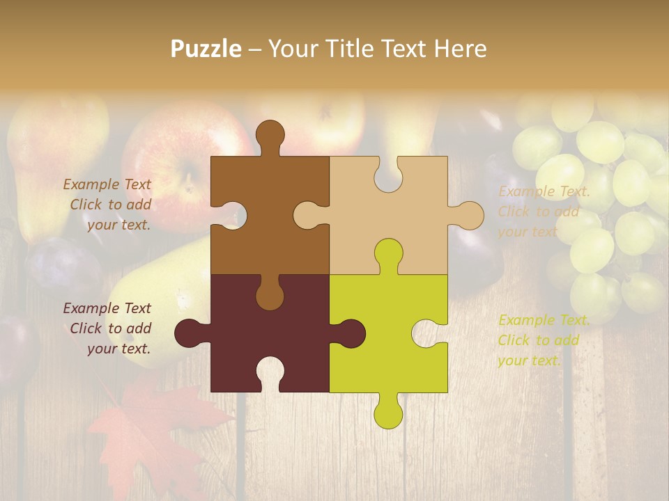 Dieting Orchard Autumn PowerPoint Template