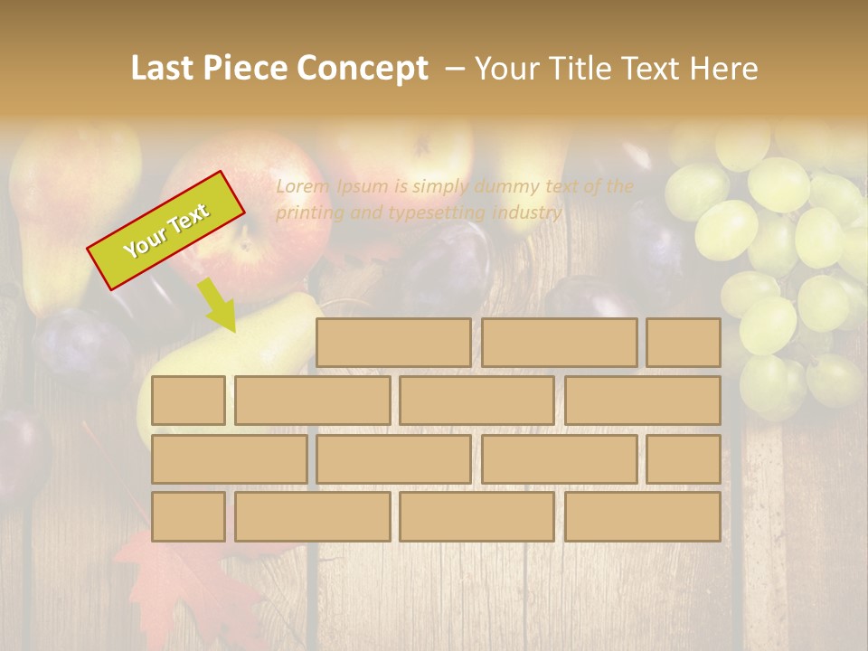 Dieting Orchard Autumn PowerPoint Template
