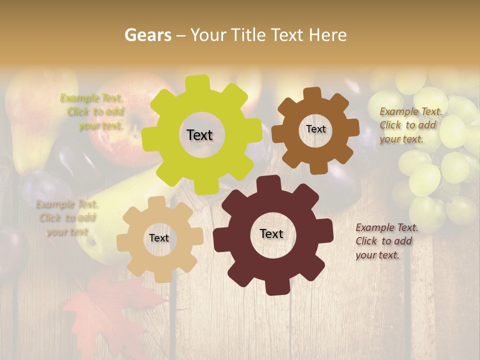 Dieting Orchard Autumn PowerPoint Template