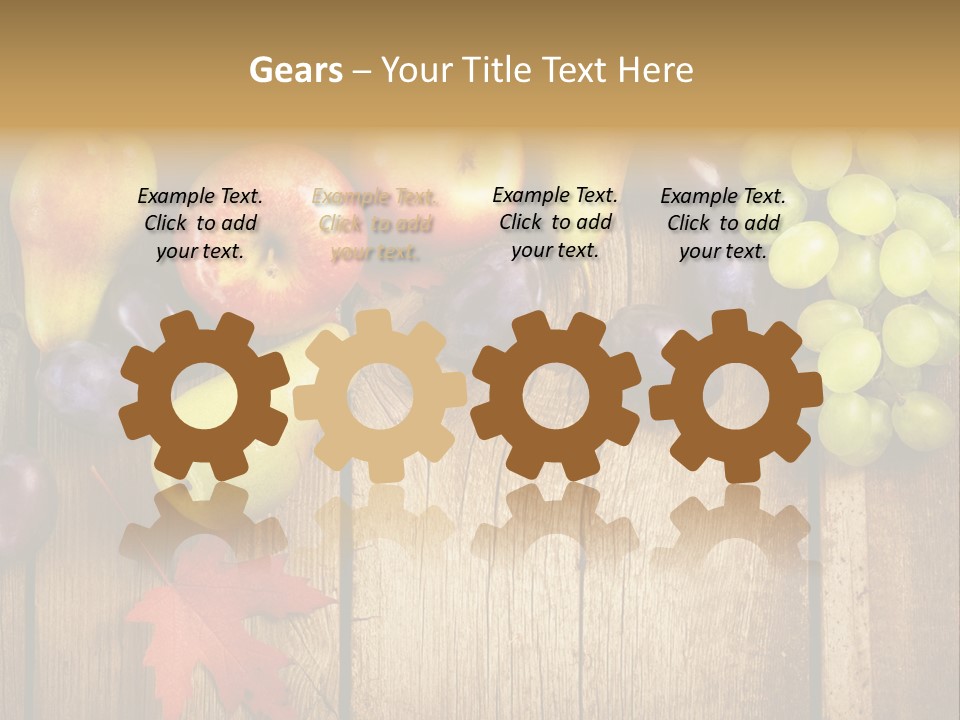 Dieting Orchard Autumn PowerPoint Template