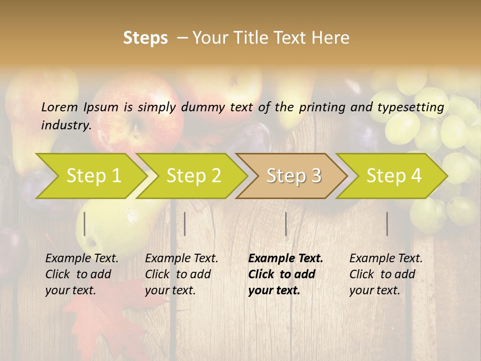 Dieting Orchard Autumn PowerPoint Template