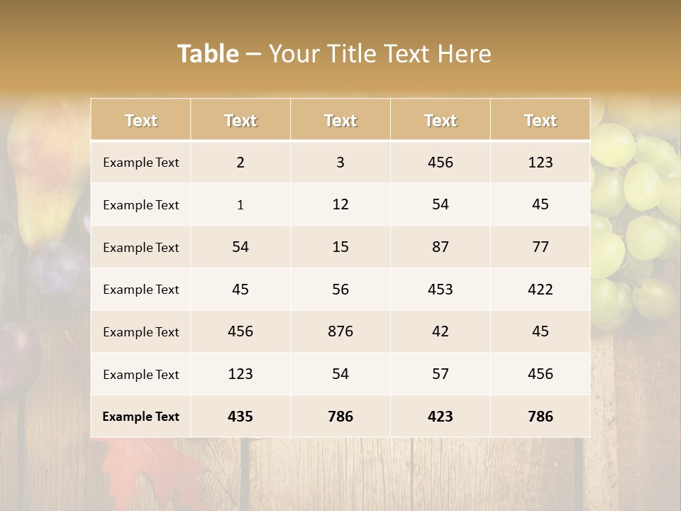 Dieting Orchard Autumn PowerPoint Template