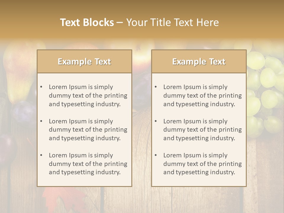 Dieting Orchard Autumn PowerPoint Template