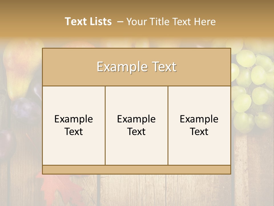 Dieting Orchard Autumn PowerPoint Template
